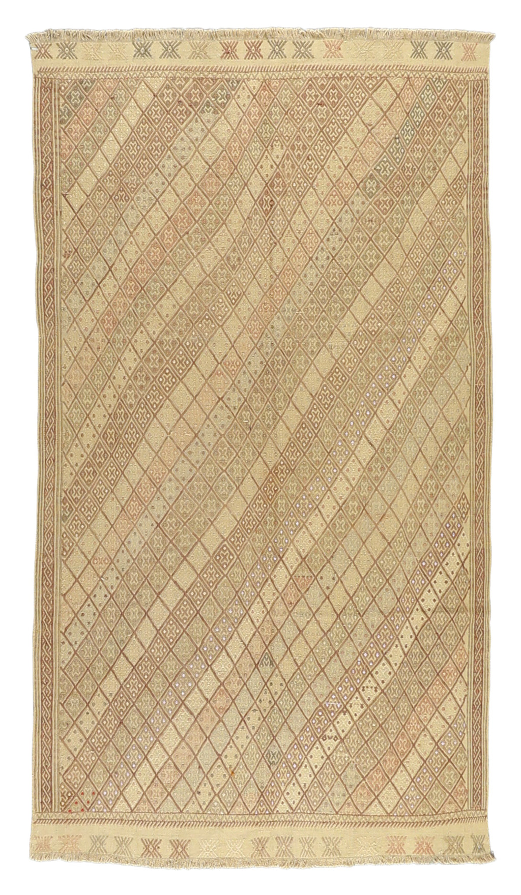 Vintage Kilim Wool Rug 4'1''x7'5''