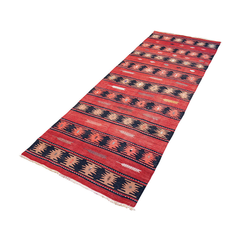 Vintage Kilim Wool Rug 3'0''x8'0''