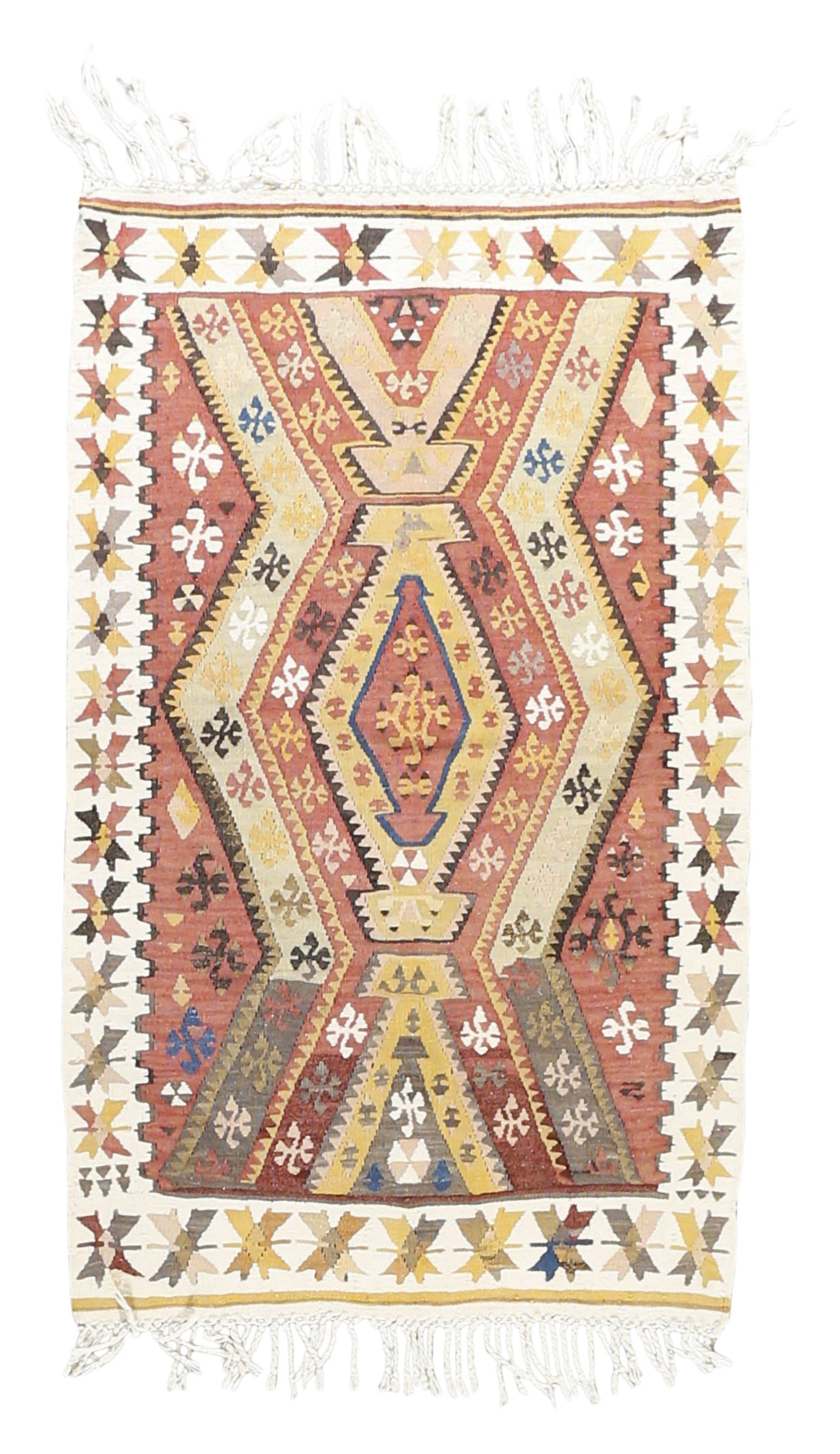 Vintage Kilim Wool Rug 3'5''x5'8''