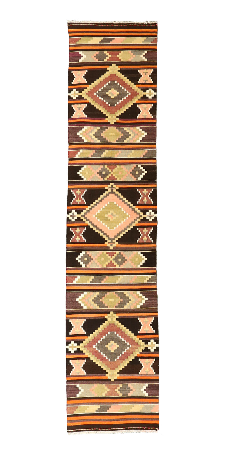 Vintage Kilim Wool Rug 2'9''x13'0''