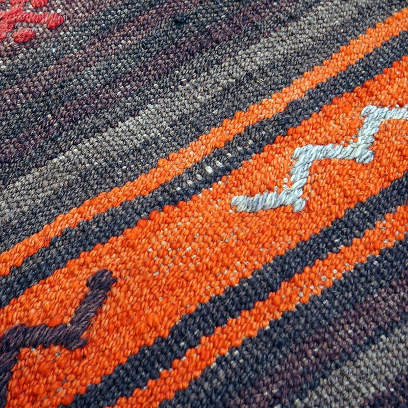 Vintage Kilim Wool Rug 3'2''x9'5''