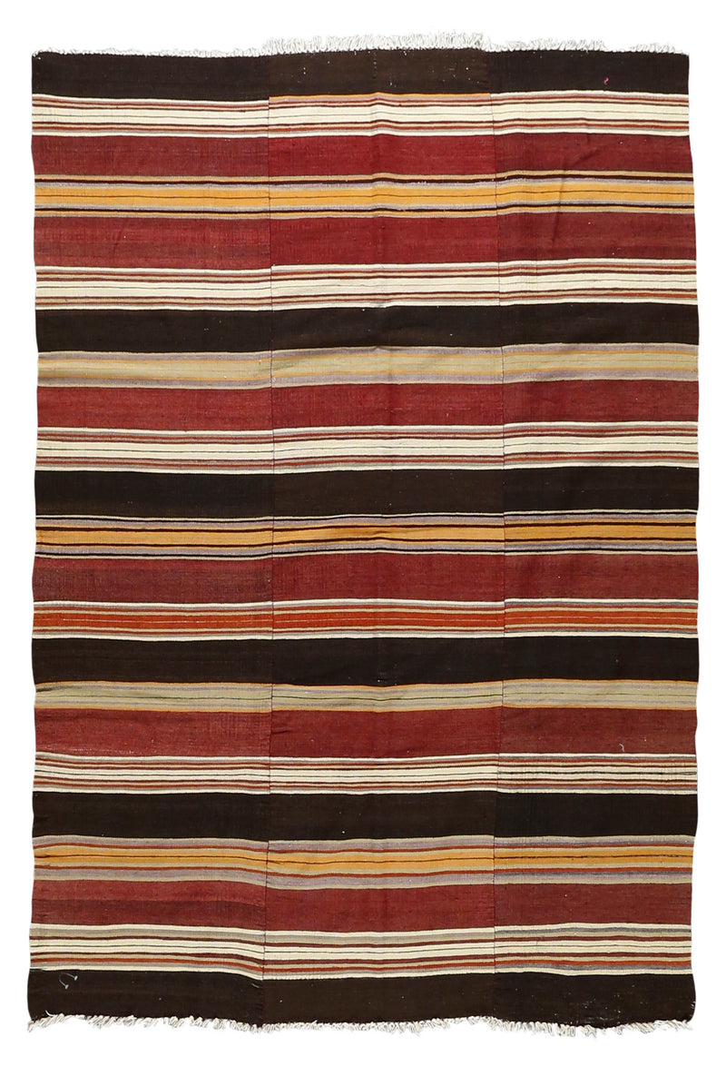 Vintage Kilim Wool Rug 5'7''x8'0''