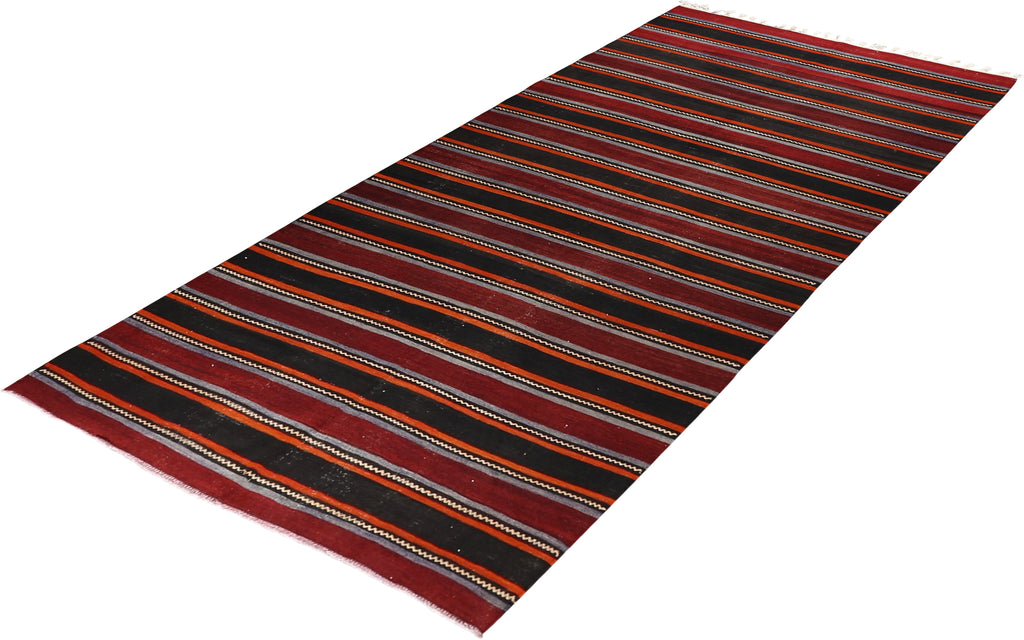 Vintage Kilim Wool Rug 5'6''x11'0''