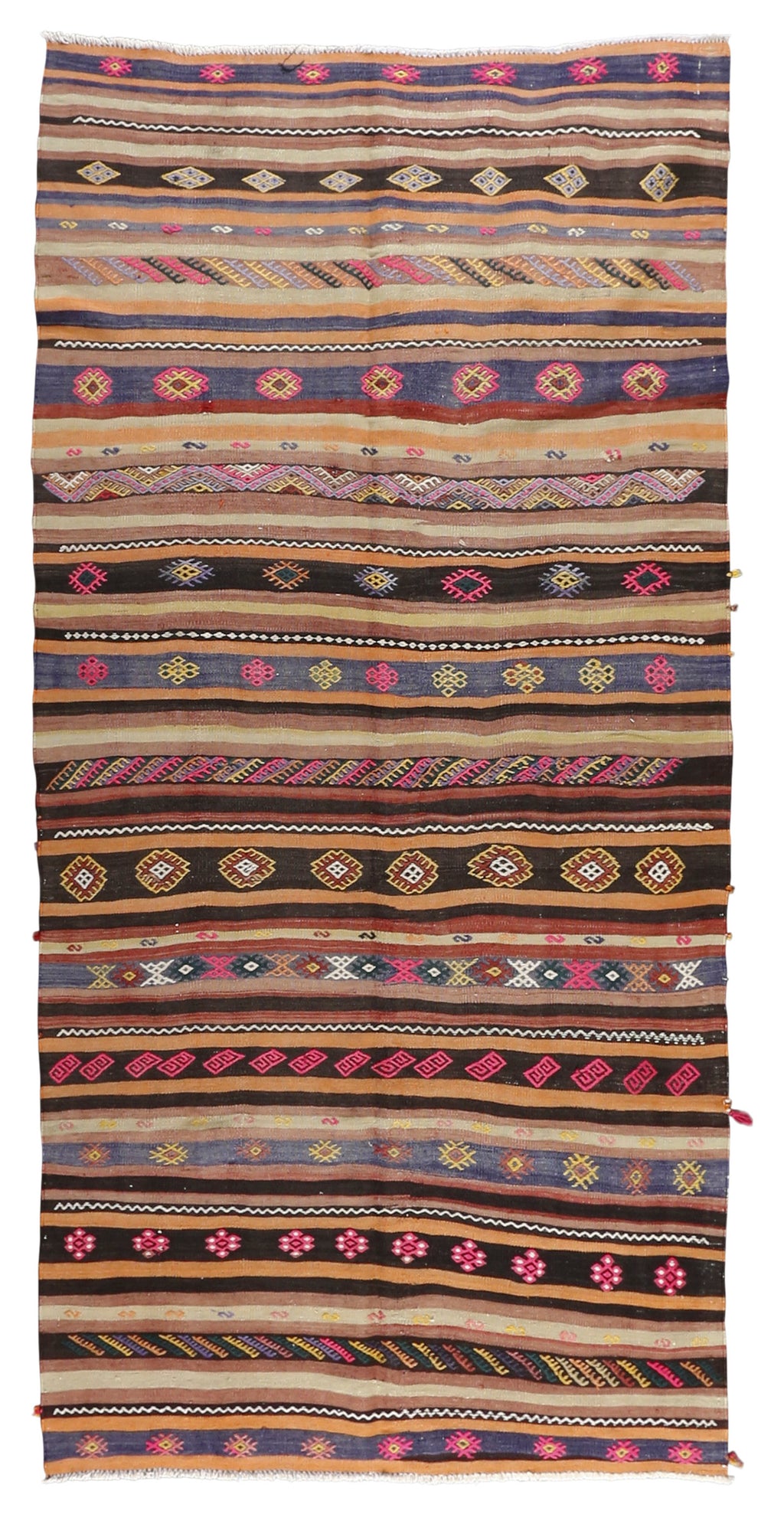 Vintage Kilim Wool Rug 5'5''x9'6''