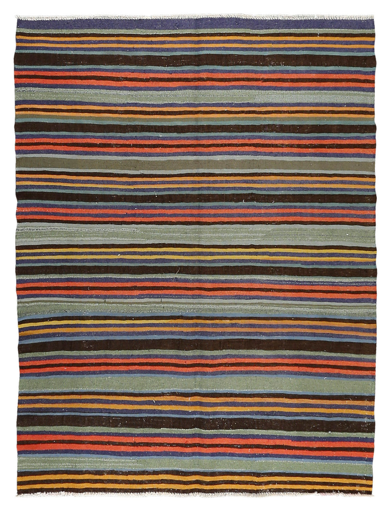 Vintage Kilim Wool Rug 5'9''x7'9''