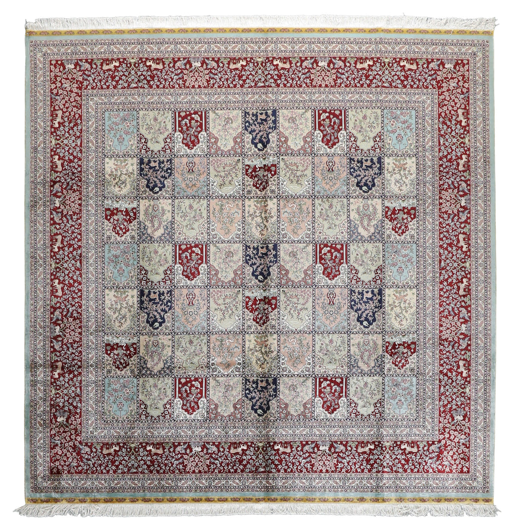 Persian Style Silk Rug 8'4''x8'4''