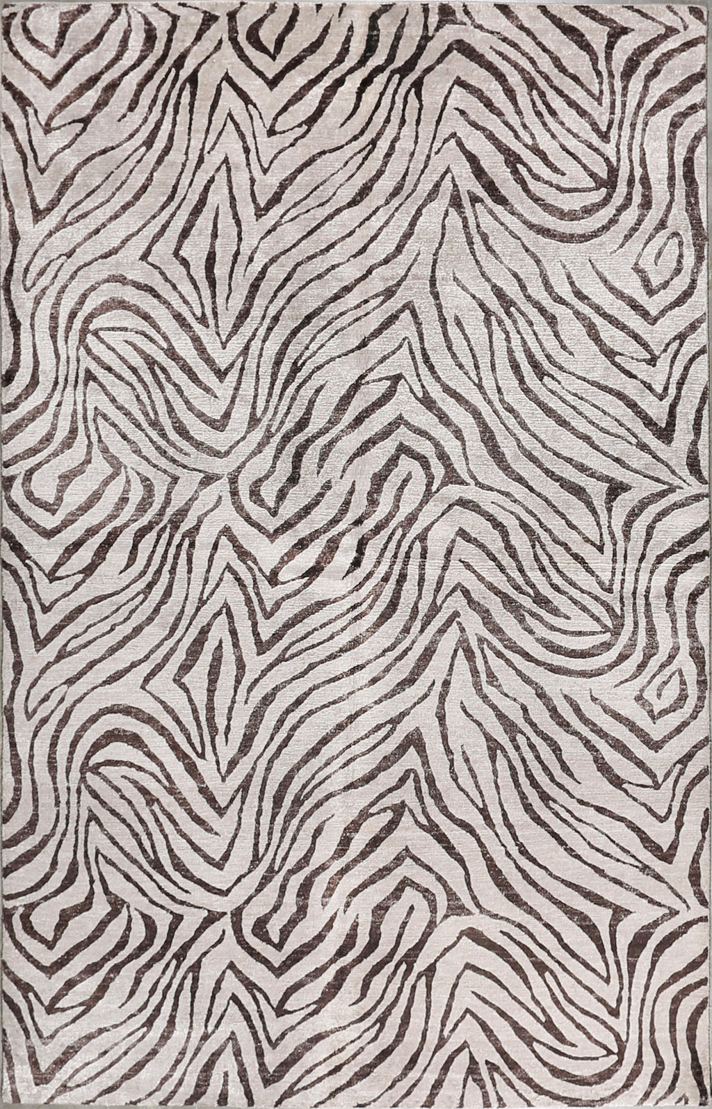 Narmal Art Silk Rug 5'0''x7'9''