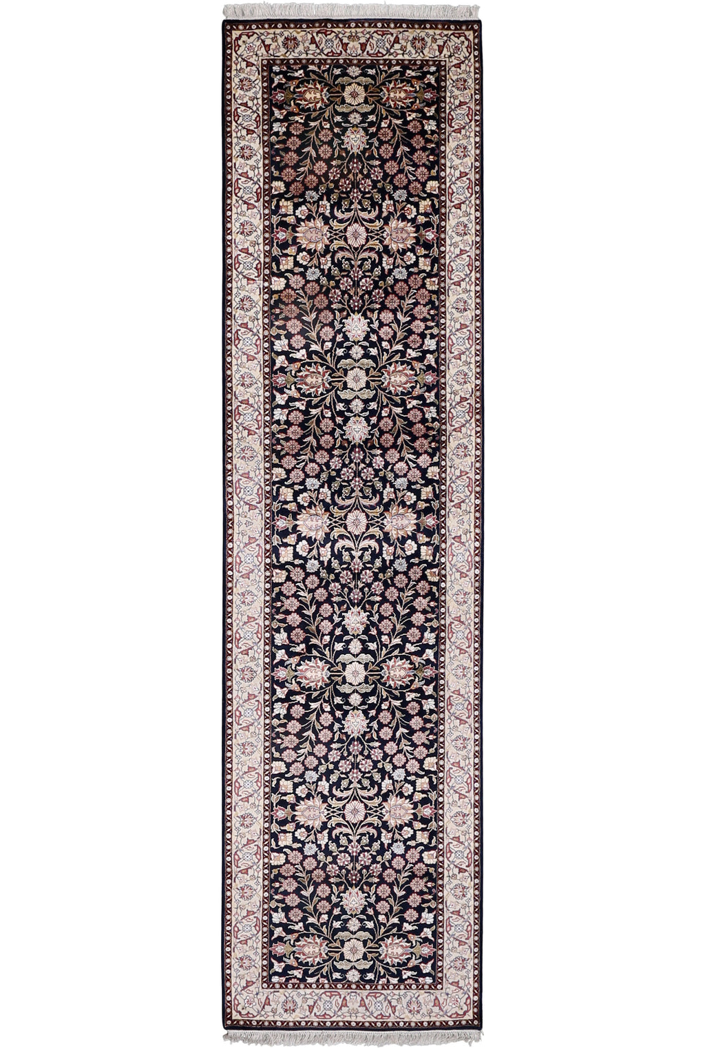 Hereke Wool/Art Silk Rug 2'7''x9'11''