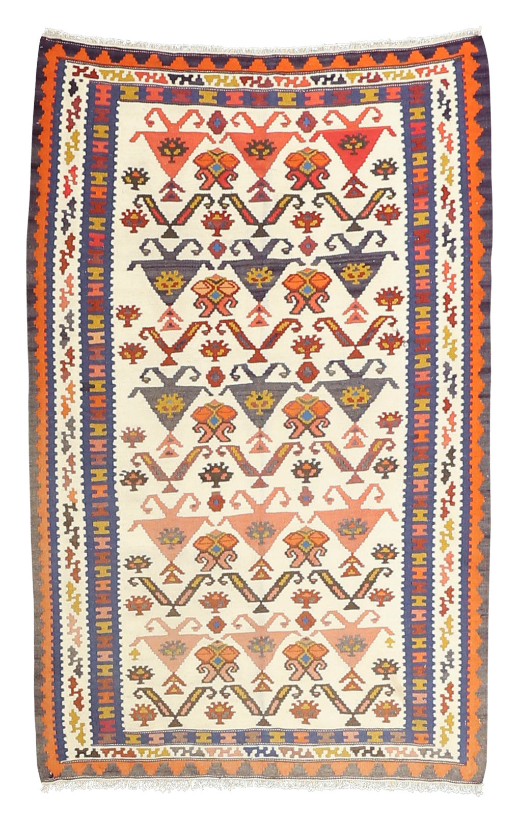 Vintage Kilim Wool Rug 3'11''x6'2''