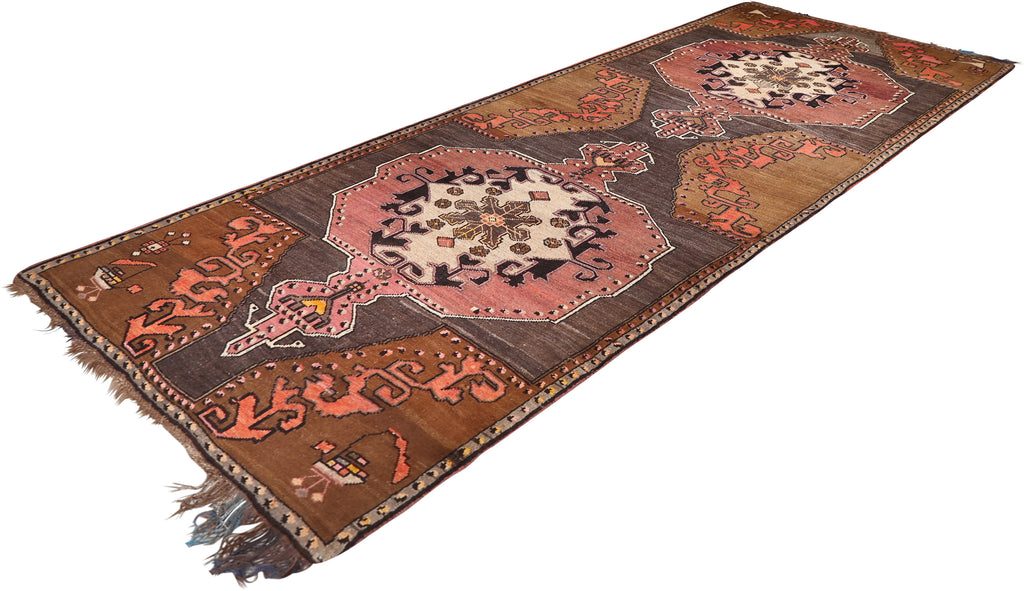 Anatolian Vintage Wool Rug 5'3''x13'9''