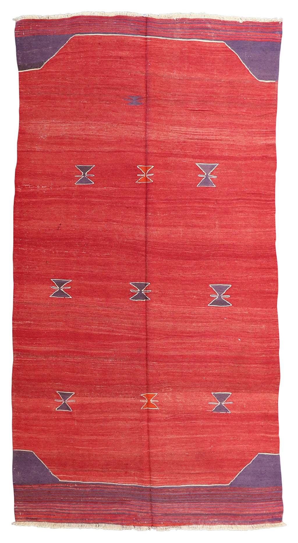 Vintage Kilim Wool Rug 4'11''x9'10''