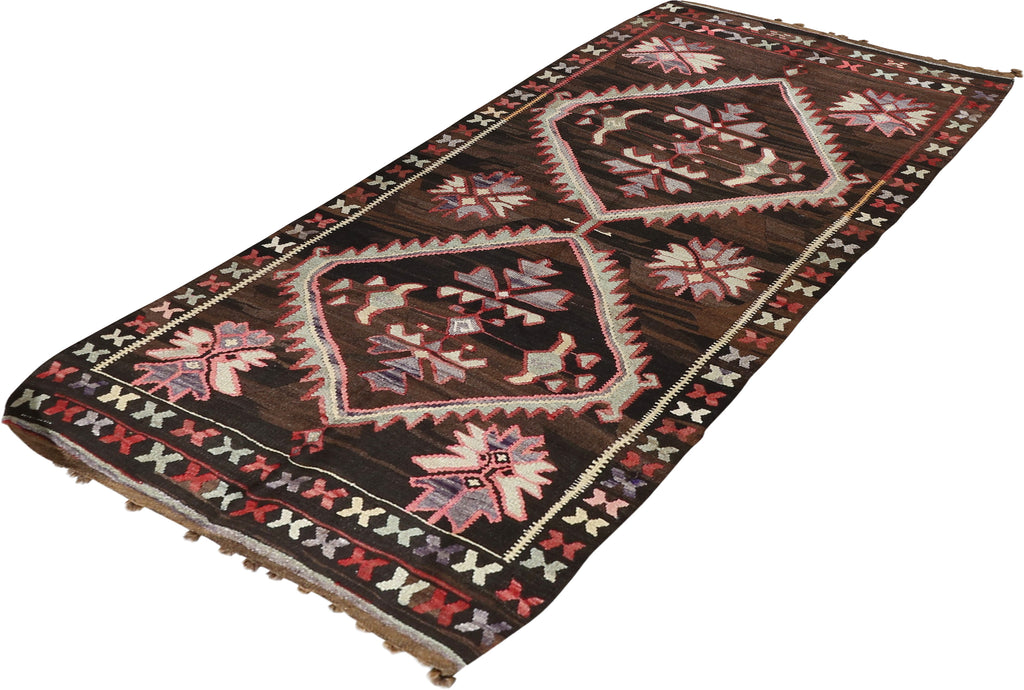 Antique Kilim Wool Rug 5'3''x10'7''