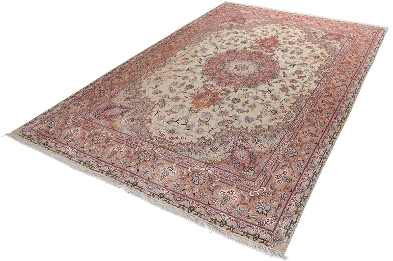 Persian Tabriz Hand-Knotted Wool Rug 6'10''x10'0''