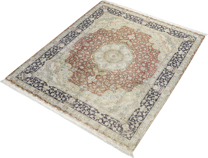 Seda Collection Pure Silk Hand-Knotted Rug 8'1''x10'0''