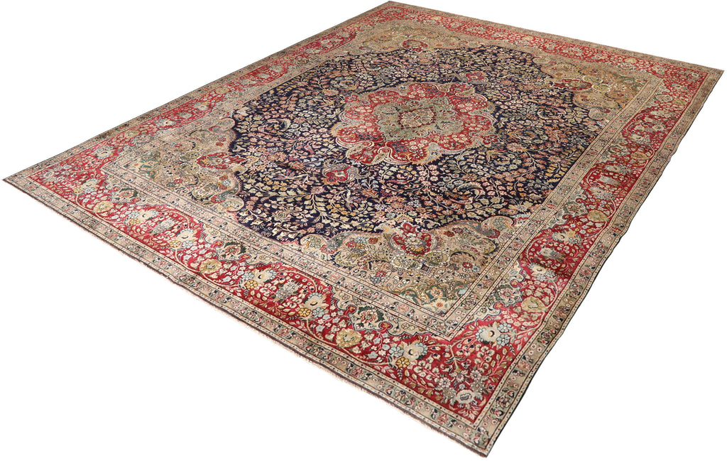 Persian Tabriz Hand-Knotted Rug 9'8''x12'7''