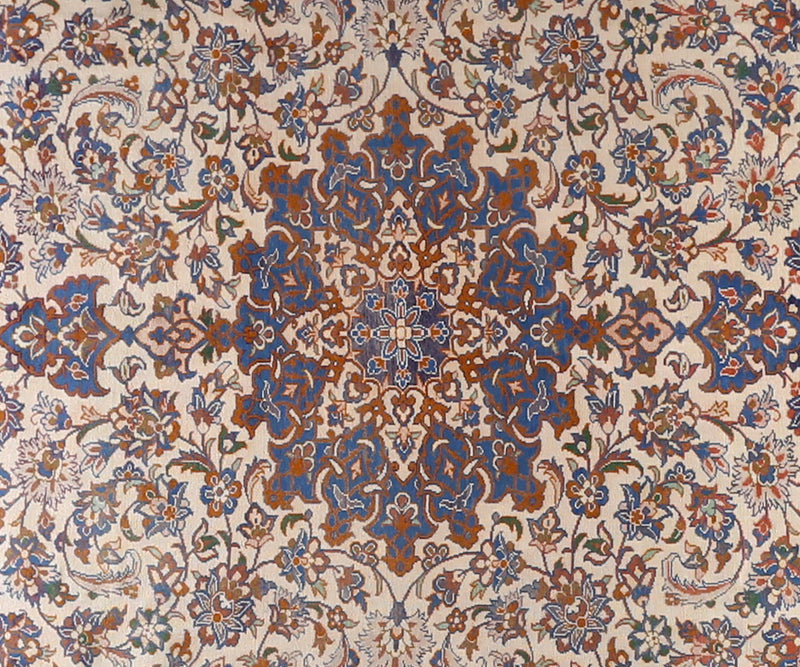 Persian Kashan Hand-Knotted Wool Rug 7'1''x11'0''