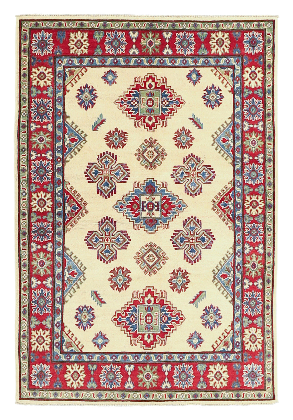 Kazaki Wool Rug 4'2''x6'3''