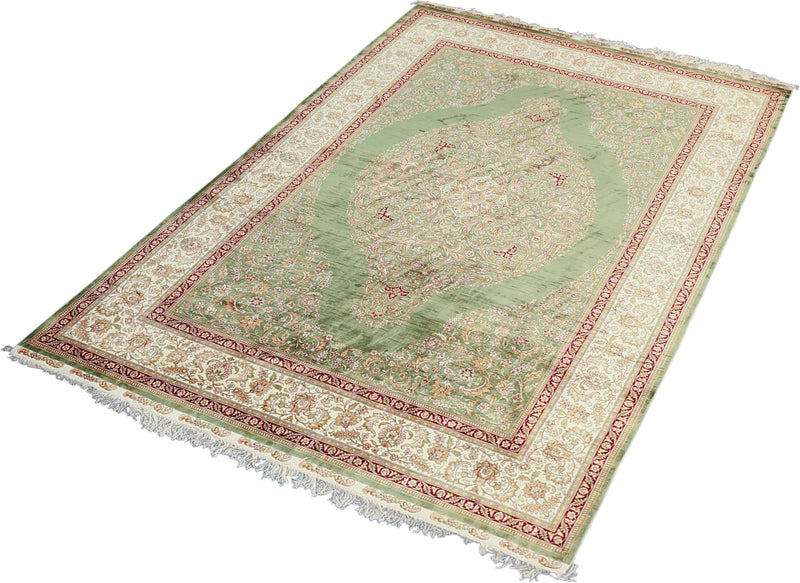Seda Collection Pure Silk Hand-Knotted Rug 5'6''x8'0''