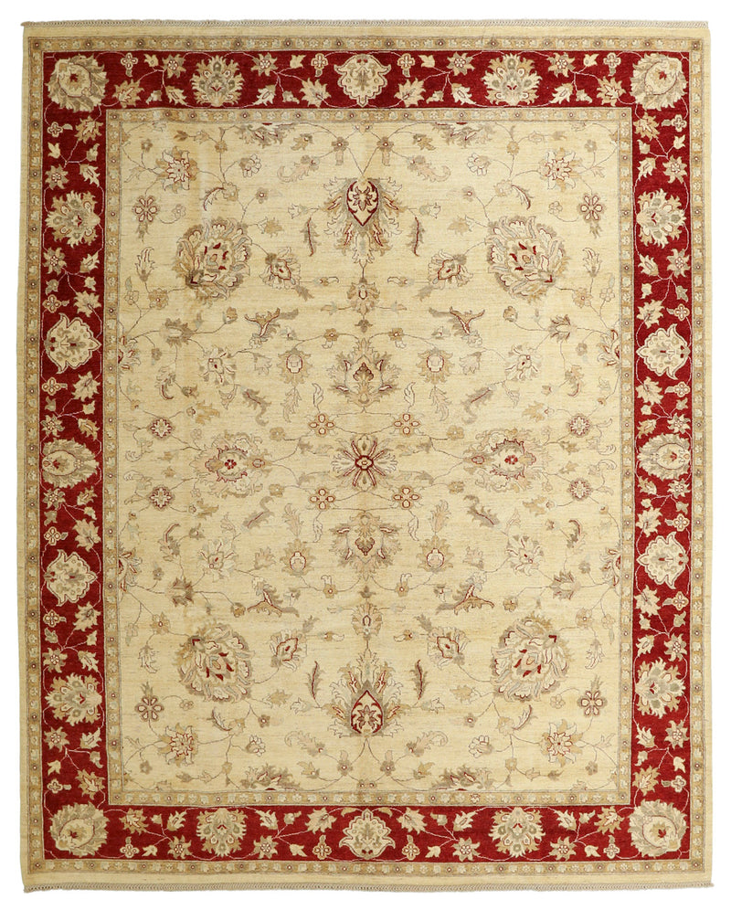 Persian Kashan Hand-Knotted Wool Rug 8'1''x10'2''