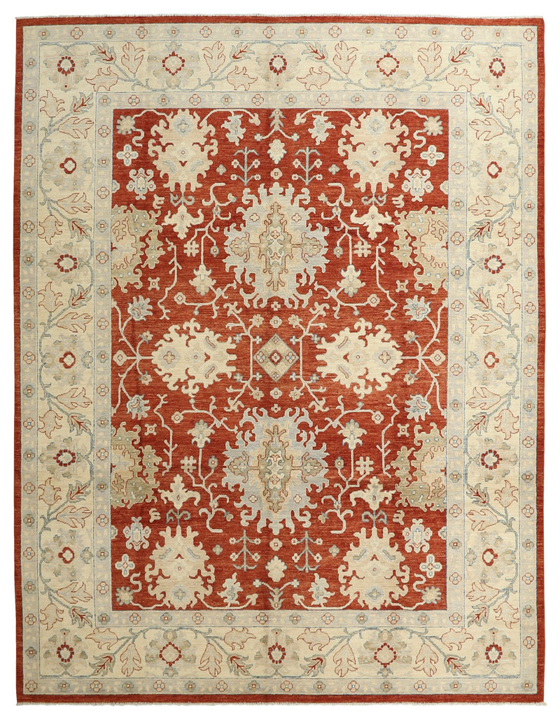 Oushak Wool Rug 9'0''x11'8''