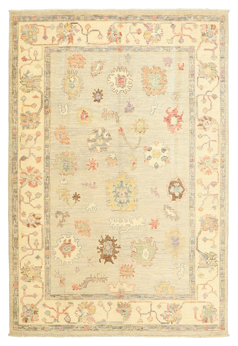 Ushak Rainbow Wool Rug 6'1''x8'9''