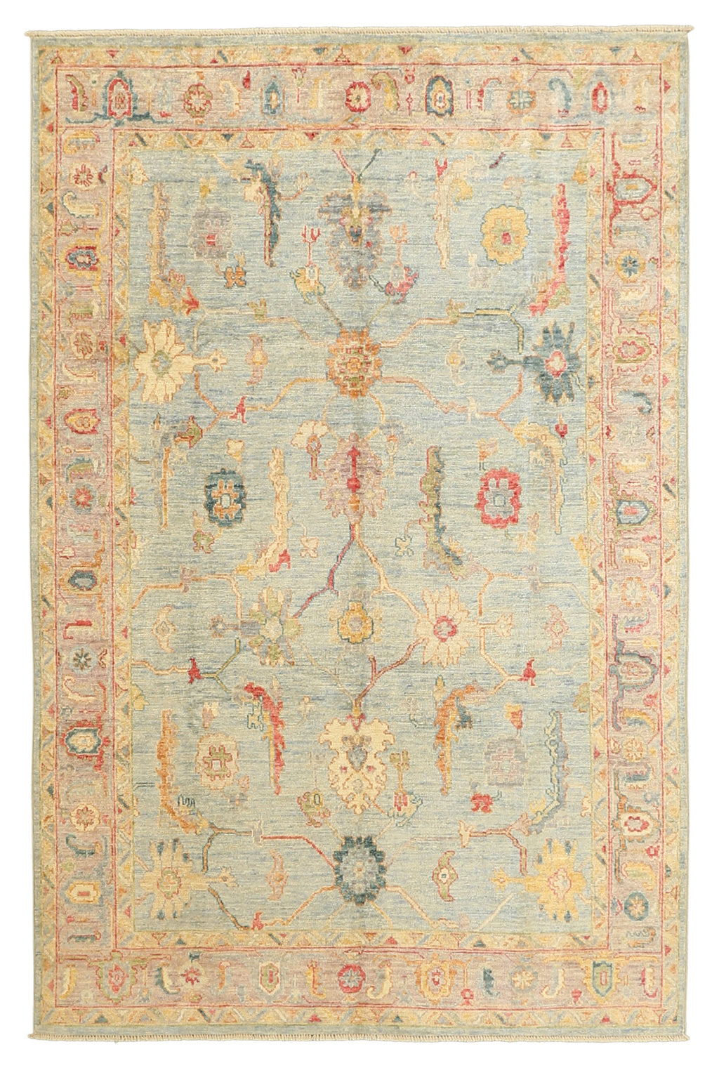 Ushak Rainbow Wool Rug 5'10''x9'0''