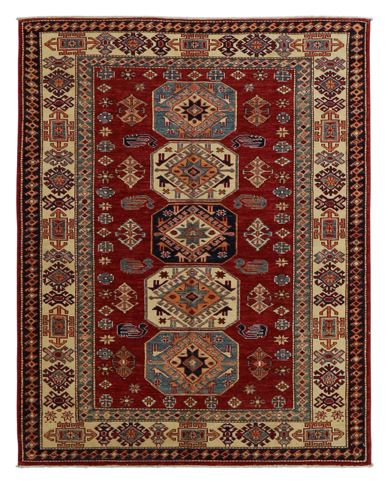 Afghan Kazak Collection Rug 5'0''x6'5''