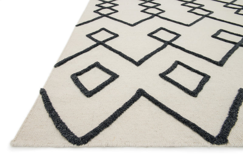 ADLER Collection Wool Rug  in  IVORY Ivory Small Hand-Woven Wool