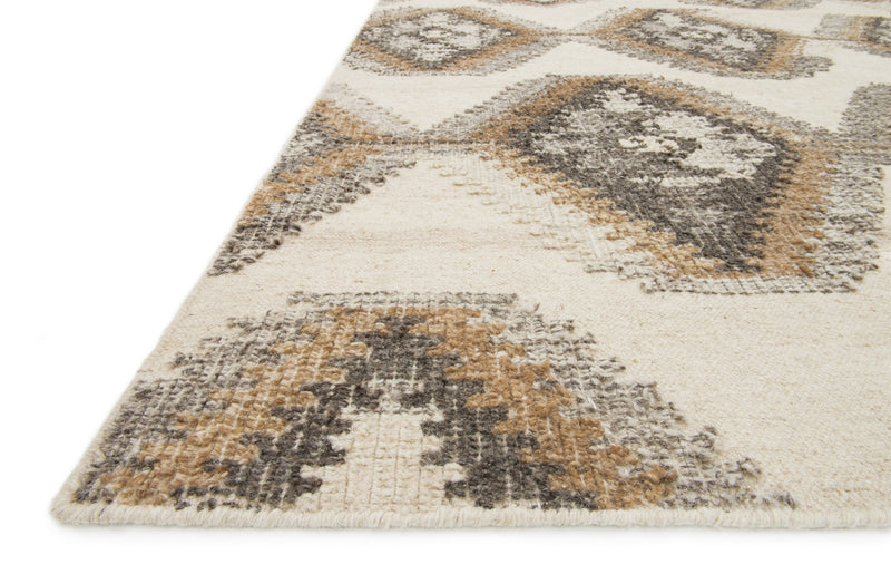 AKINA Collection Wool Rug  in  IVORY / CAMEL