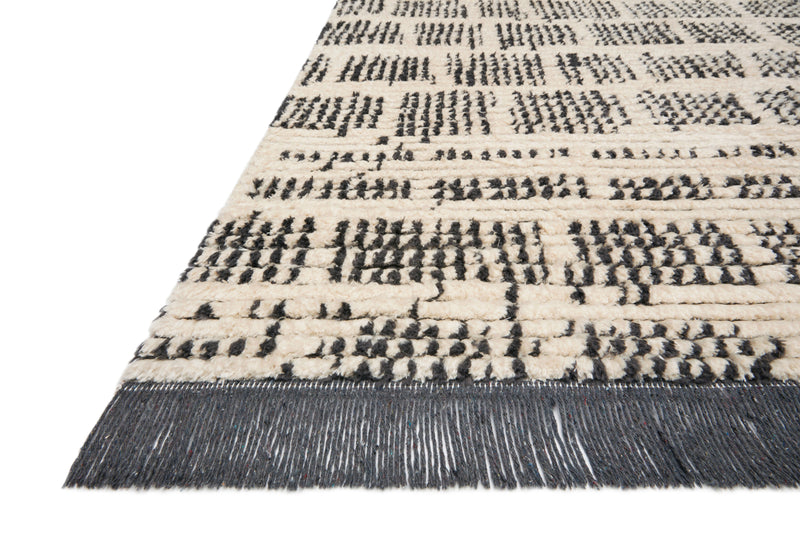 ALICE Collection Rug  in  CREAM / CHARCOAL Beige Accent Power-Loomed Polyester