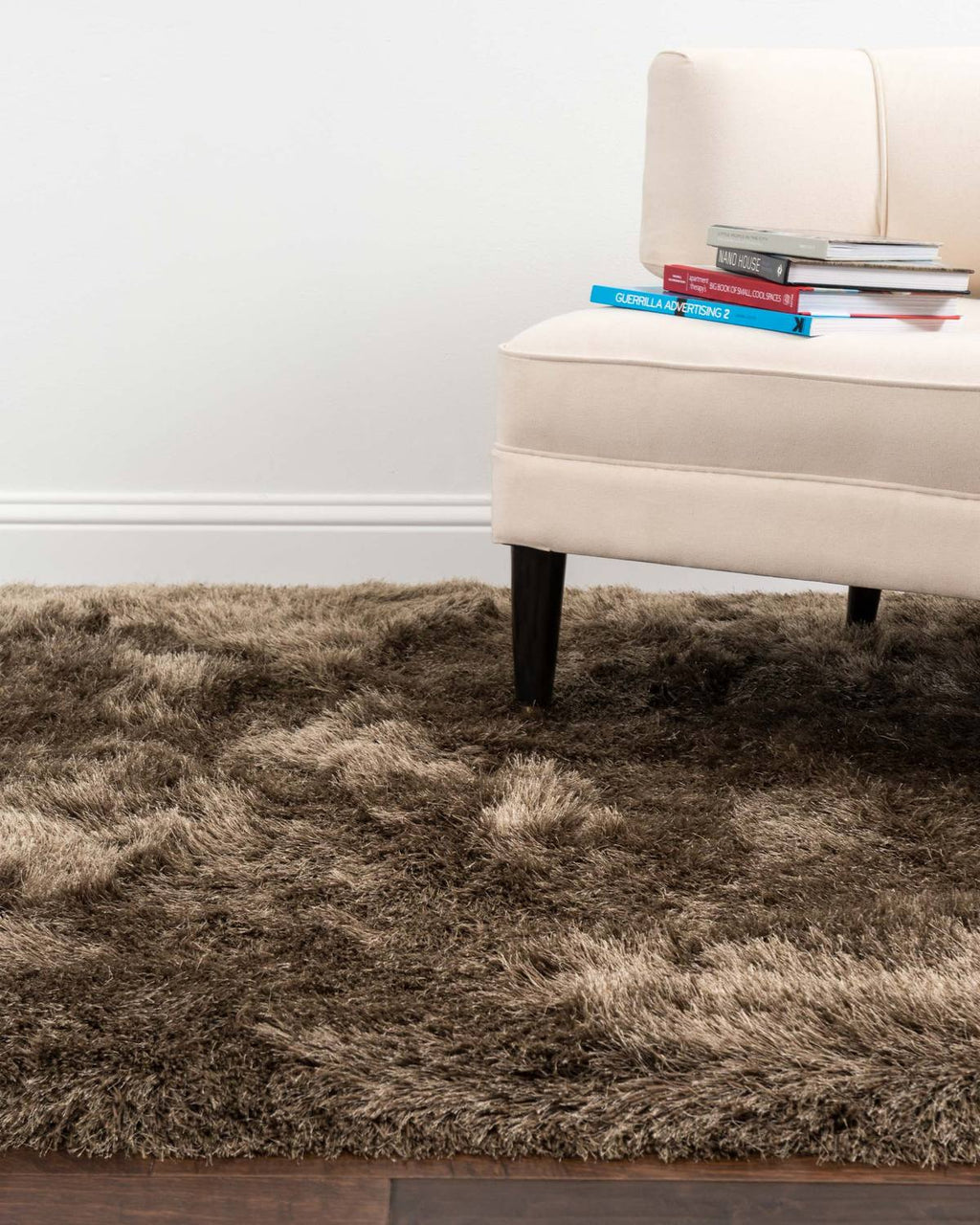 ALLURE SHAG Collection Rug in TAUPE