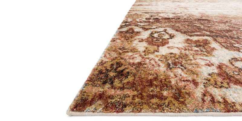 ANASTASIA Collection Rug  in  RUST / IVORY