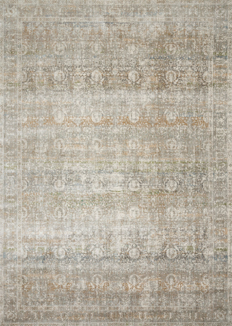 ANASTASIA Collection Rug  in  GREY / MULTI Gray Runner Power-Loomed Polypropylene/Polyester