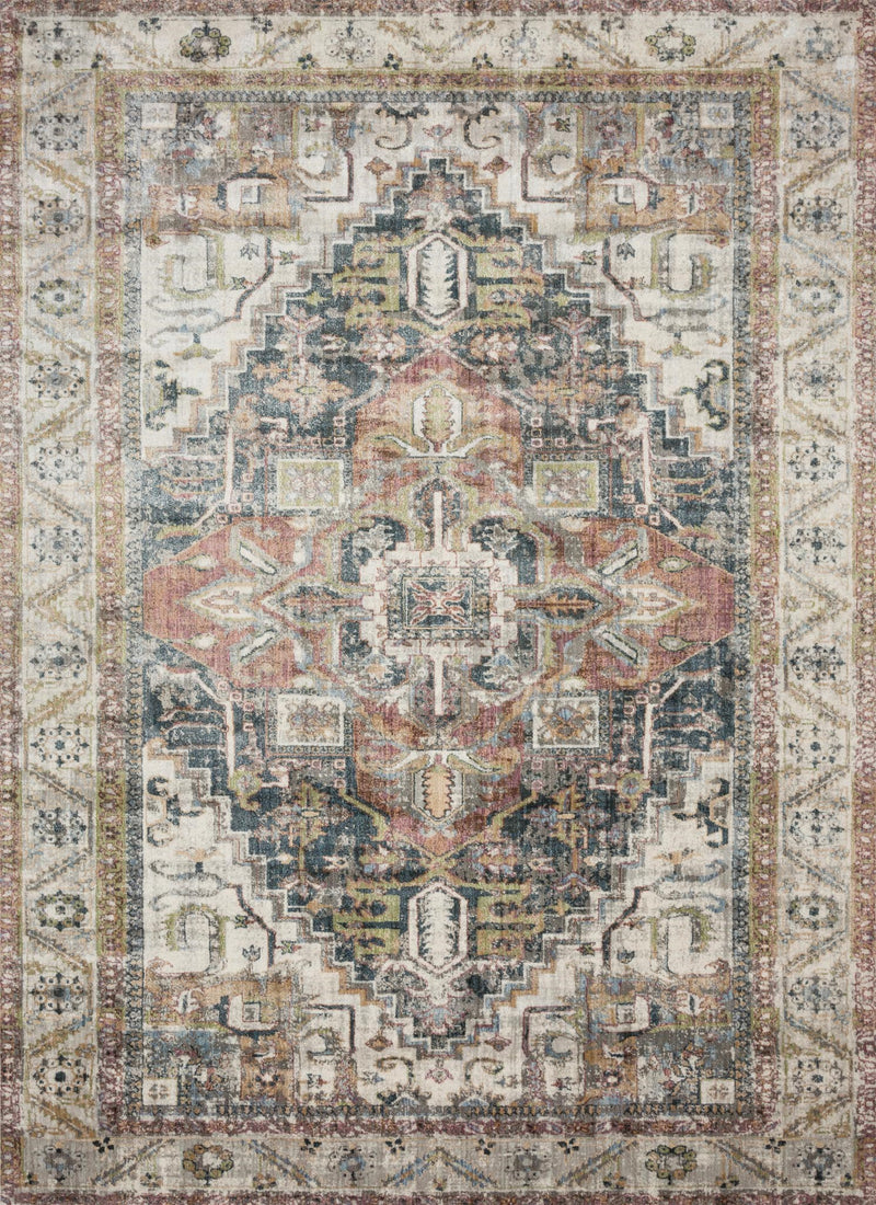 ANASTASIA Collection Rug  in  IVORY / MULTI Ivory Runner Power-Loomed Polypropylene/Polyester