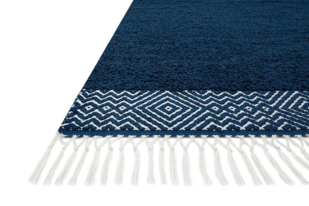 ARIES Collection Rug  in  DENIM Blue Accent Hand-Woven Polyester
