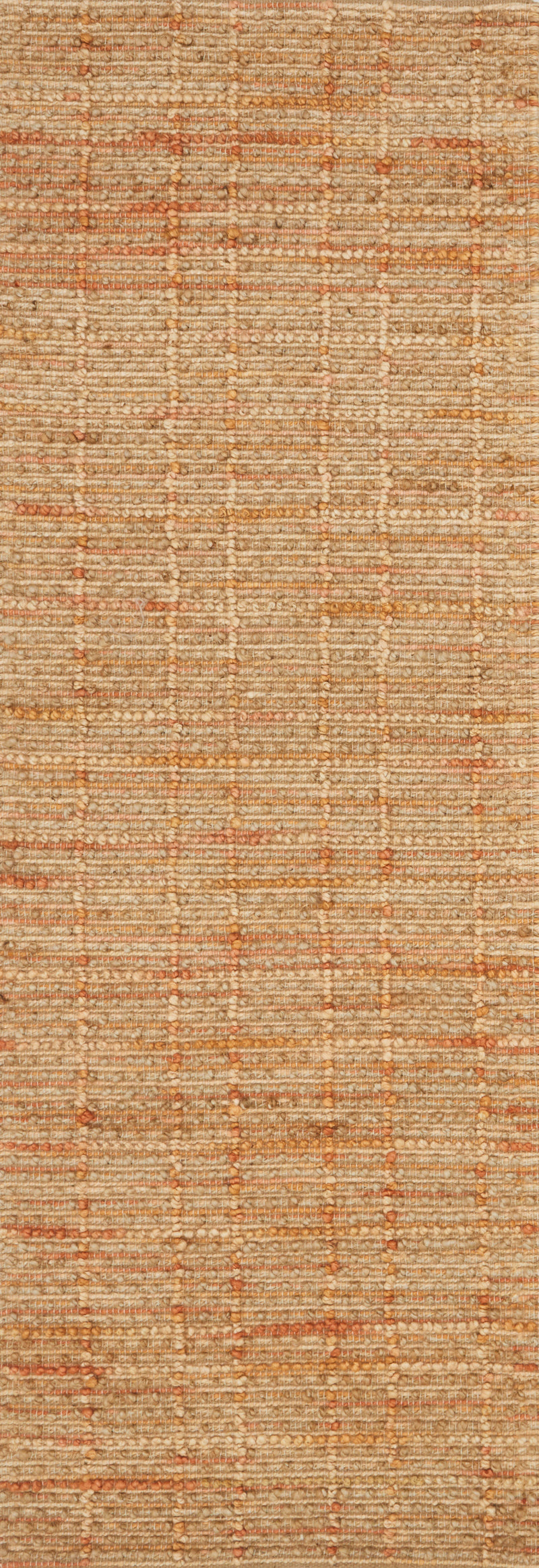 BEACON Collection Wool/Viscose Rug  in  TANGERINE Orange Accent Hand-Woven Wool/Viscose