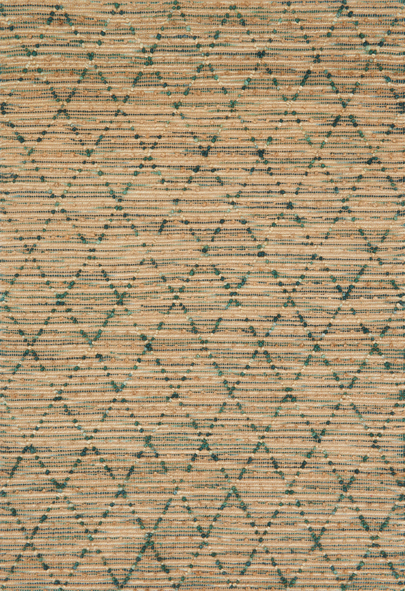 BEACON Collection Wool/Viscose Rug  in  AQUA Blue Accent Hand-Woven Wool/Viscose