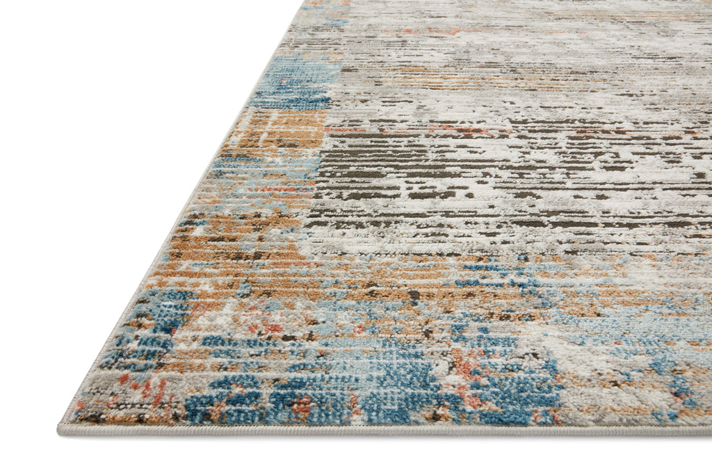 BIANCA Collection Rug  in  ASH / MULTI Gray Accent Power-Loomed Polypropylene/Polyester