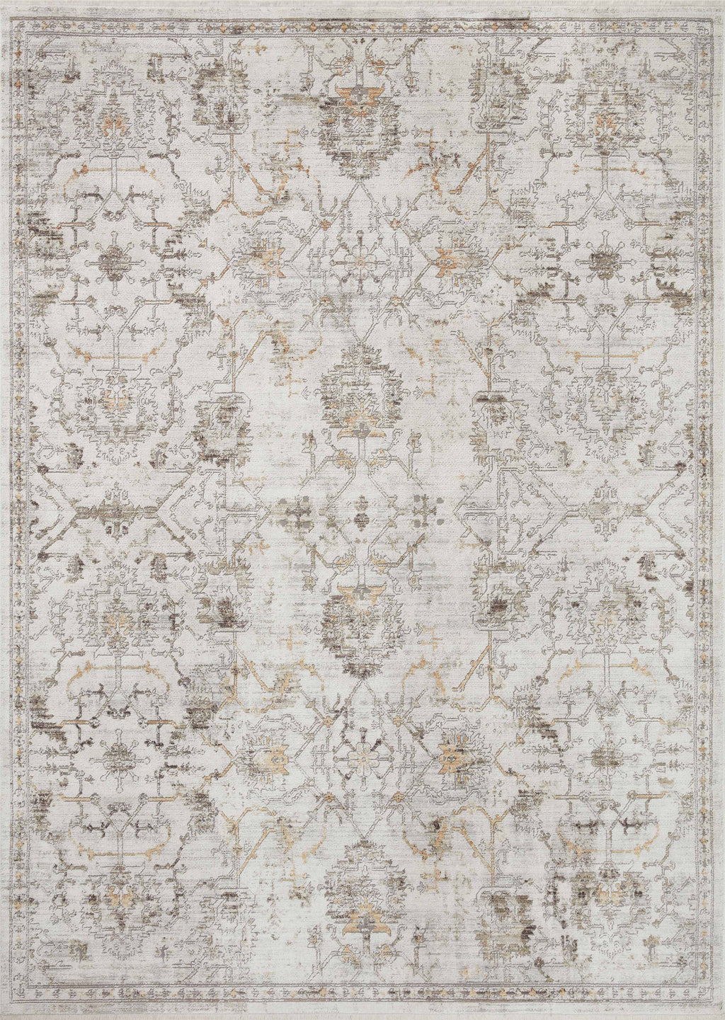 BONNEY Collection Rug  in  IVORY / DOVE Ivory Medium-Large Power-Loomed Polyester
