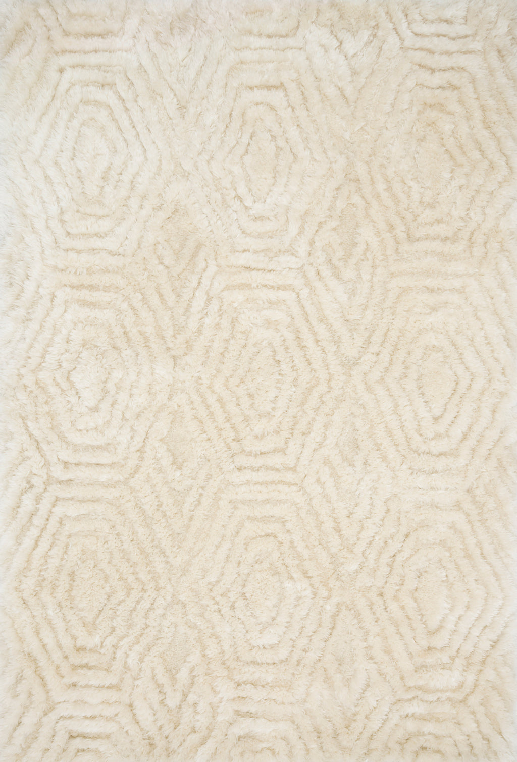 CASPIA Collection Rug  in  IVORY Ivory Small Hand-Tufted Polyester