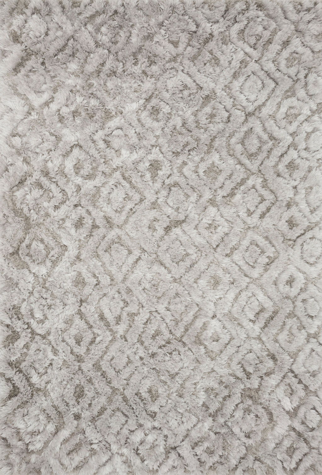 CASPIA Collection Rug  in  SILVER Gray Small Hand-Tufted Polyester