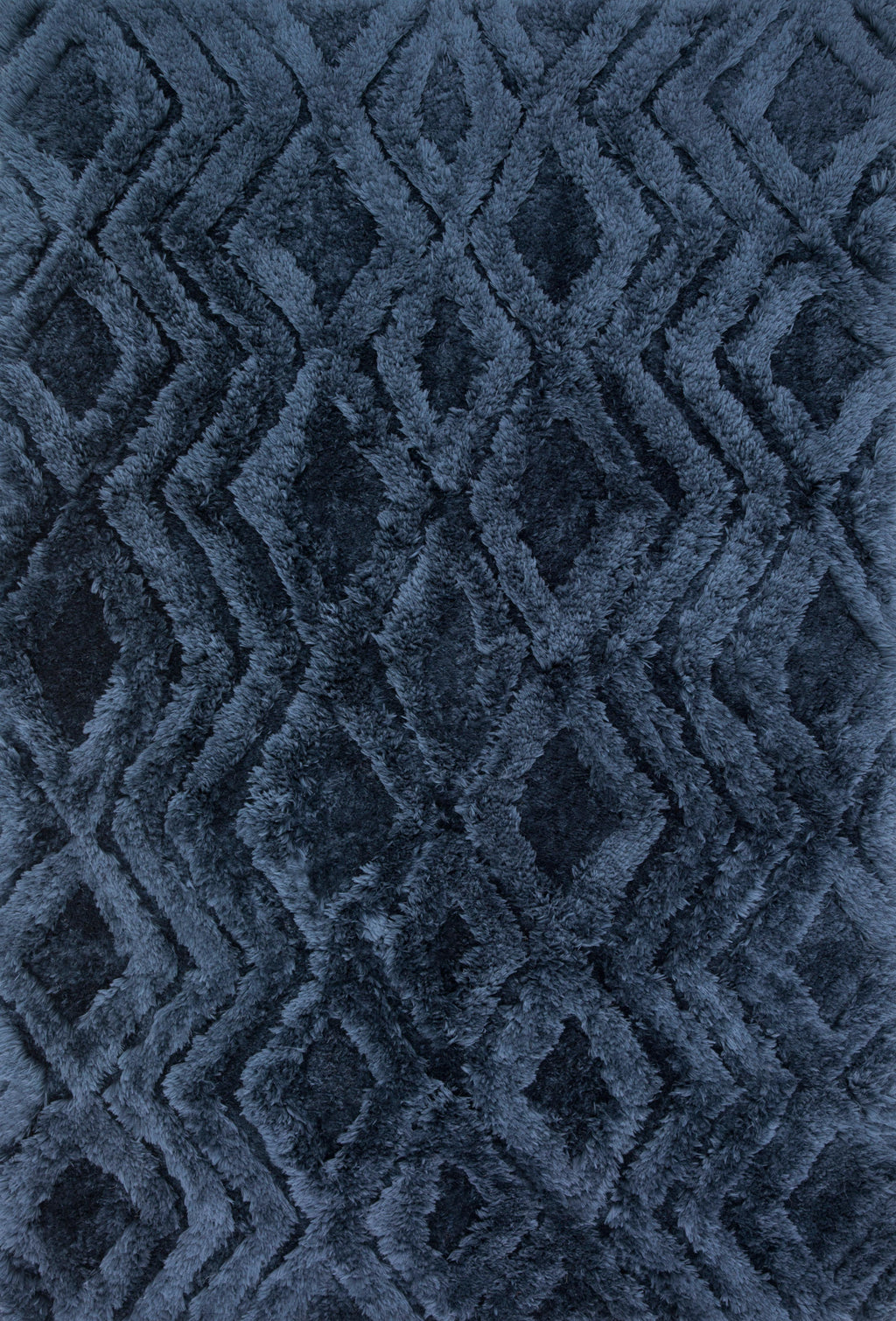 CASPIA Collection Rug  in  INDIGO Blue Small Hand-Tufted Polyester