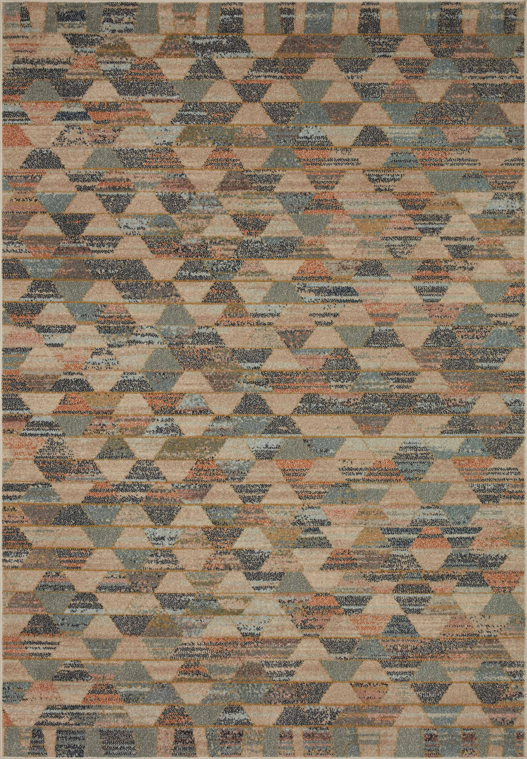 CHALOS Collection Rug  in  NATURAL / MULTI Beige Accent Power-Loomed Polypropylene
