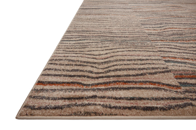 CHALOS Collection Rug  in  SAND / MULTI Beige Accent Power-Loomed Polypropylene