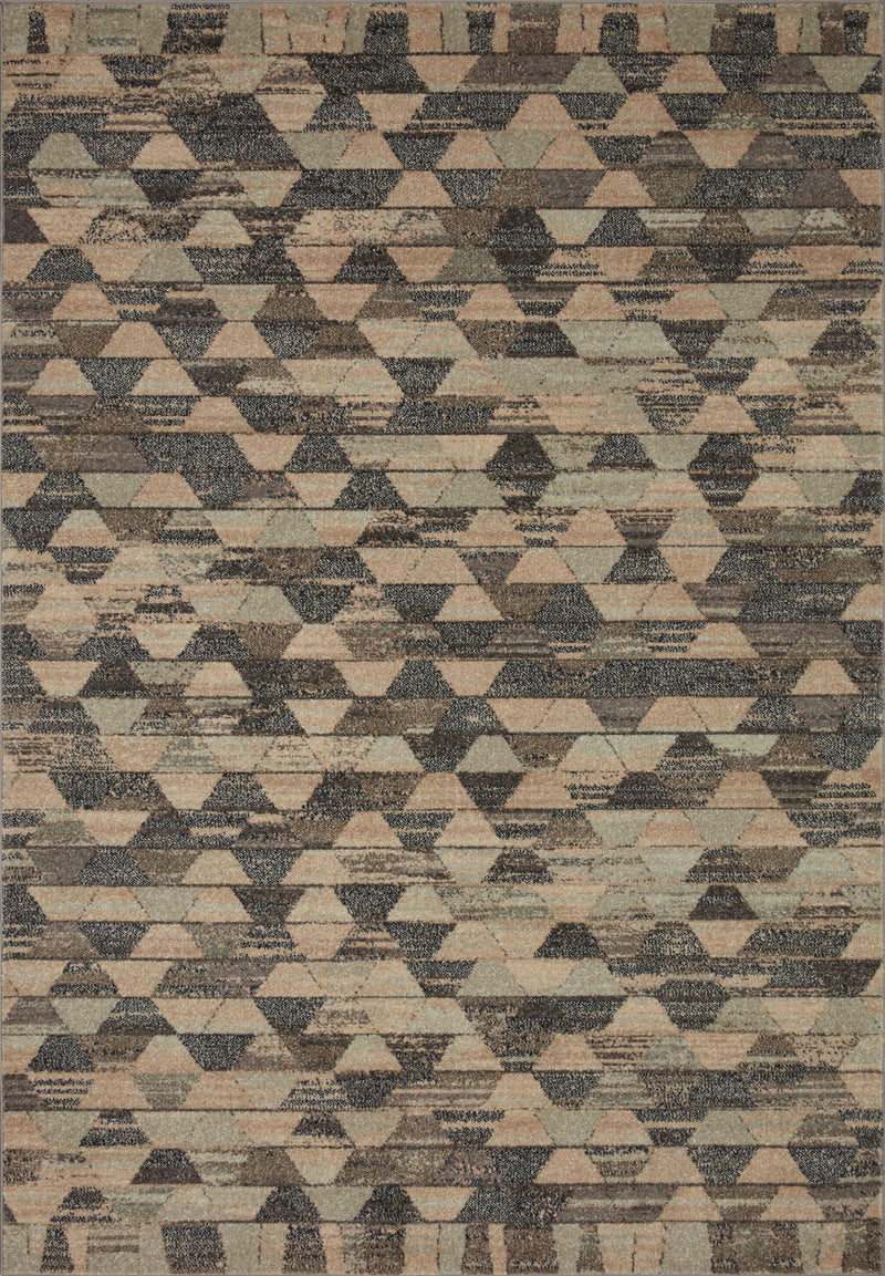 CHALOS Collection Rug  in  SAND / GRAPHITE Beige Accent Power-Loomed Polypropylene