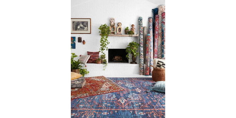 CIELO Collection Rug  in  BLUE / MULTI