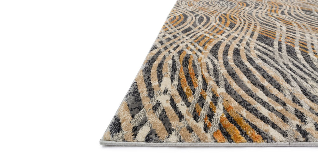 DREAMSCAPE Collection Rug  in  CHARCOAL / GOLD
