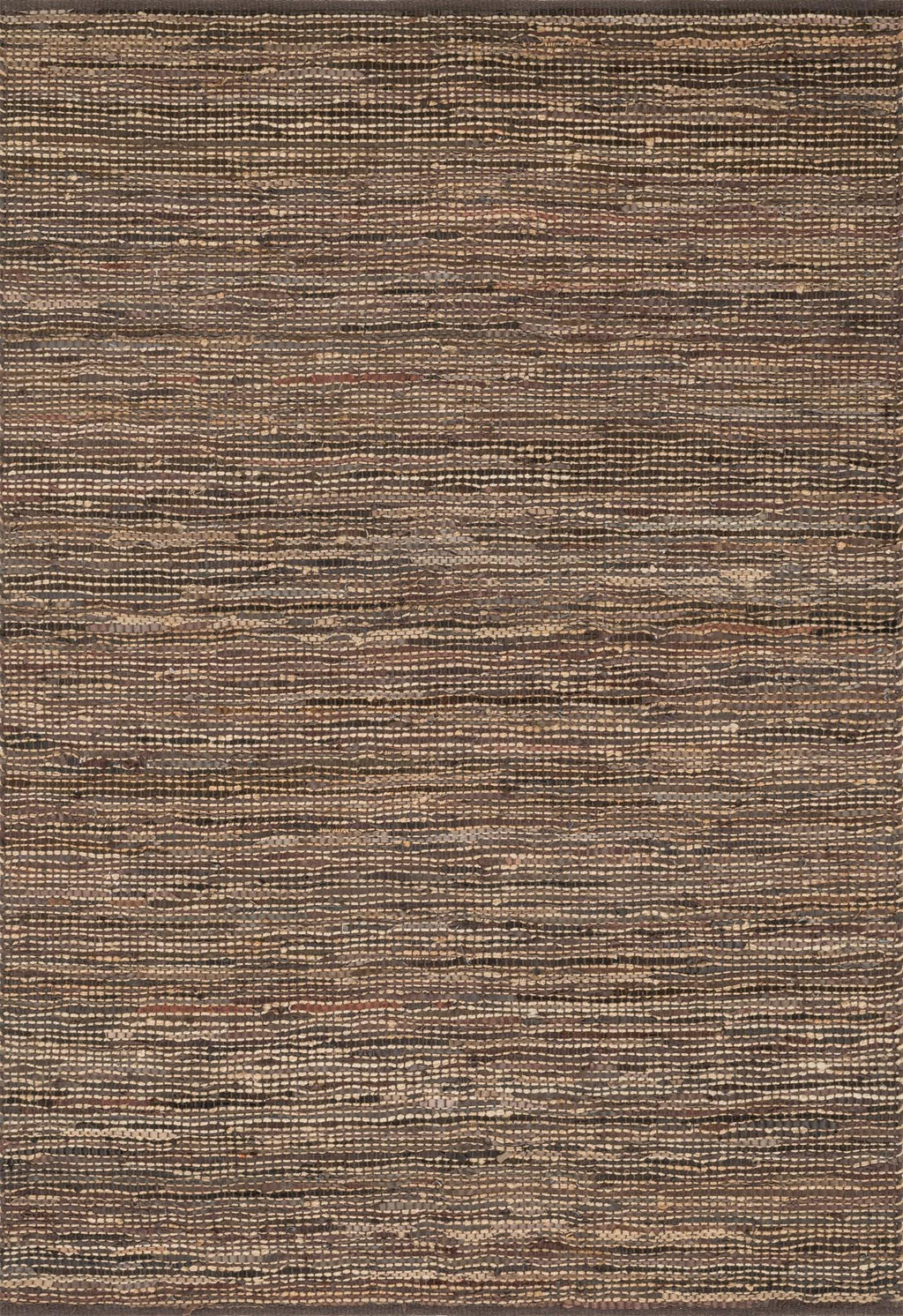 EDGE Collection Rug  in  BROWN Brown Small Hand-Woven Jute/Hemp