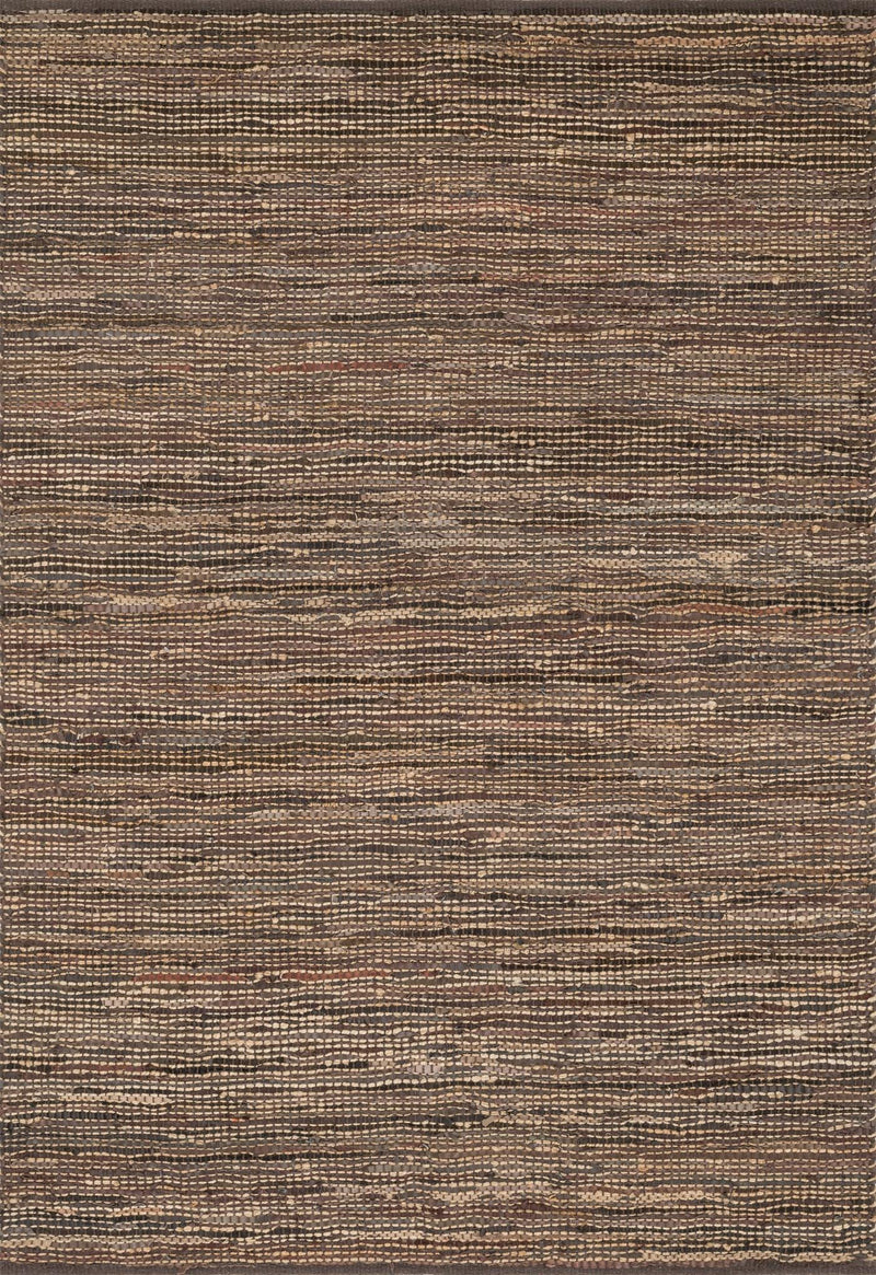 EDGE Collection Rug  in  BROWN Brown Small Hand-Woven Jute/Hemp