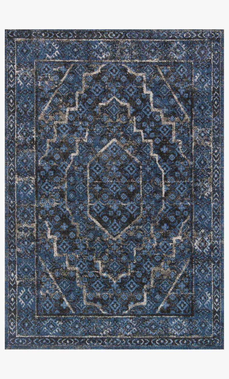 EMORY Collection Rug in DENIM / GREY